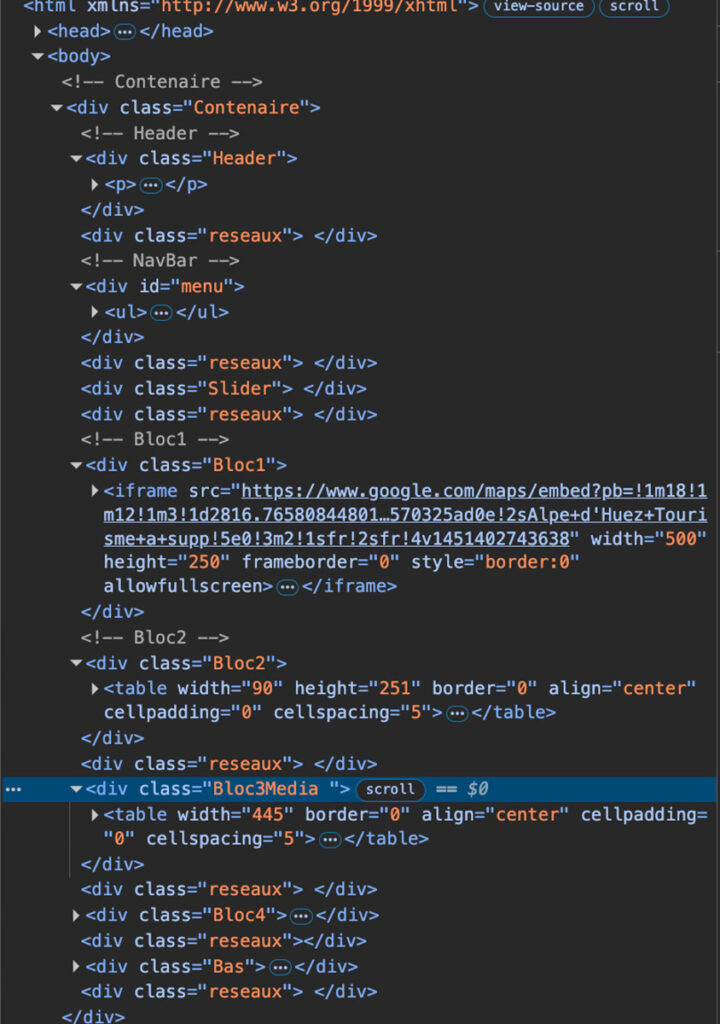 HTML & CSS Fundamentals html code