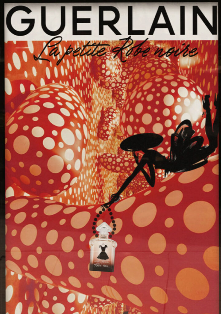 Art in Advertising Guerlain. Yayoi Kusama